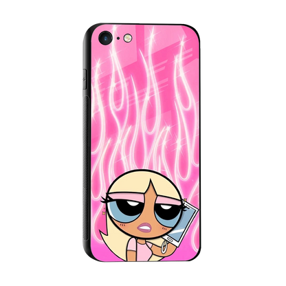 Chic Blaze sleek iphone 7 cover with tempered glass back and TPU edges