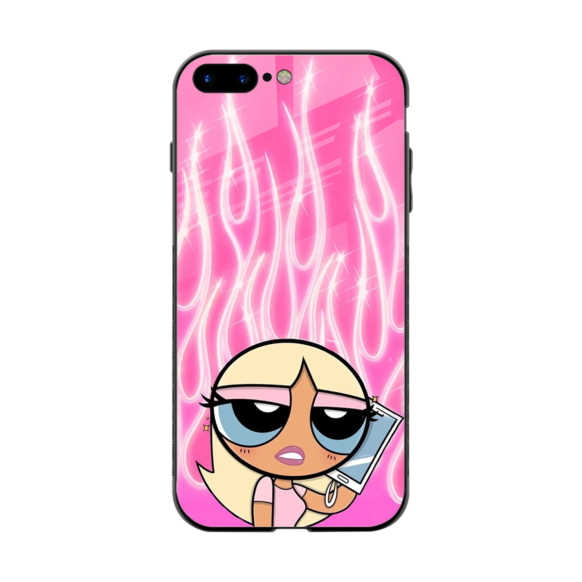 Chic Blaze back phone cover | glass case for iphone 8 plus