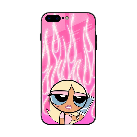 Chic Blaze back phone cover | glass case for iphone 8 plus