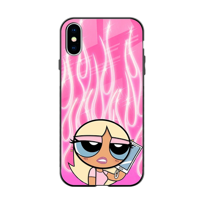 Chic Blaze back phone cover | glass case for iphone xs
