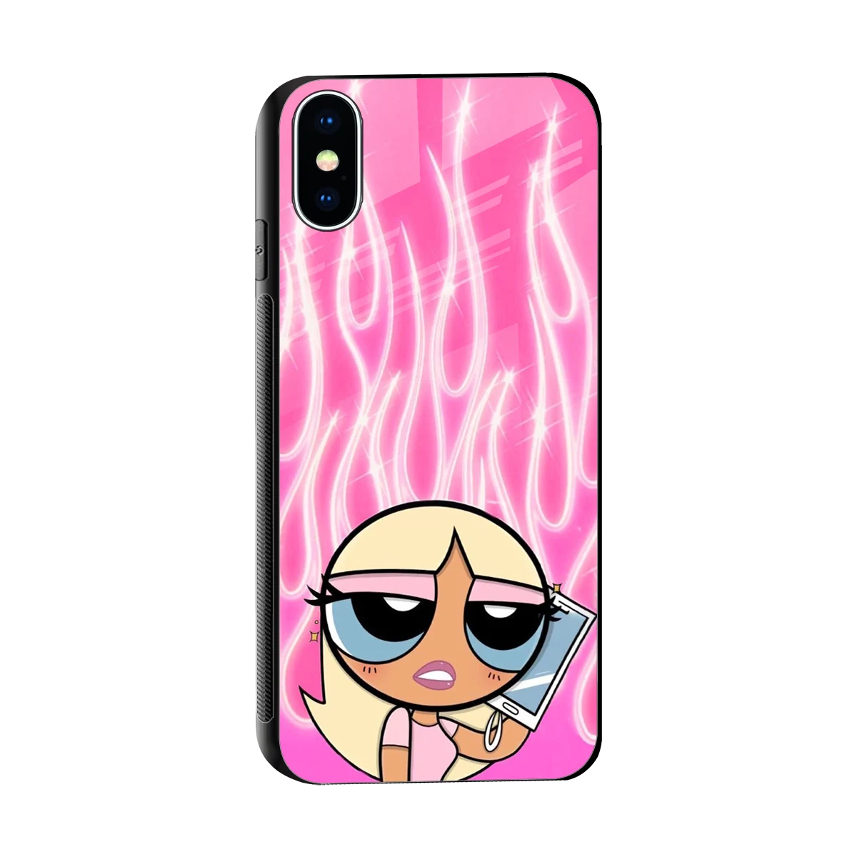 Chic Blaze sleek iphone x cover with tempered glass back and TPU edges