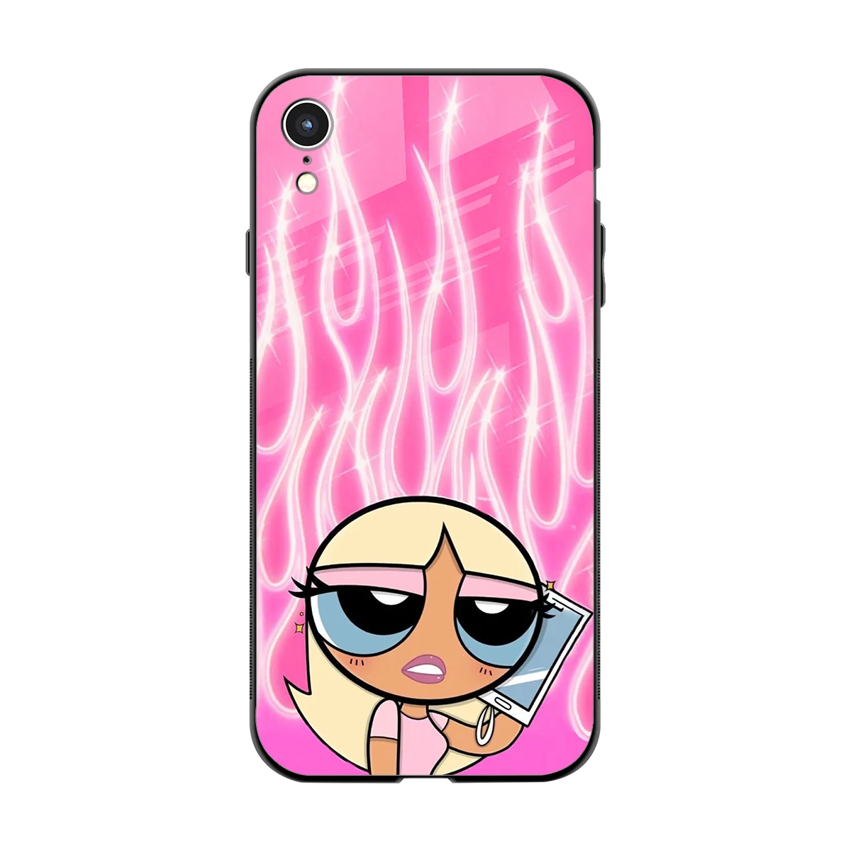 Chic Blaze back phone cover | glass case for iphone xr