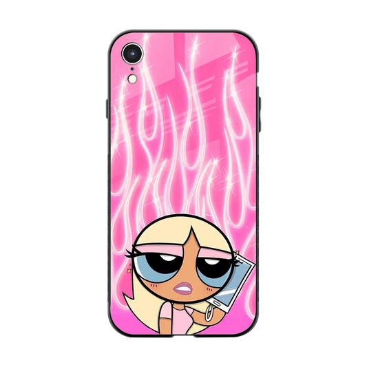 Chic Blaze back phone cover | glass case for iphone xr
