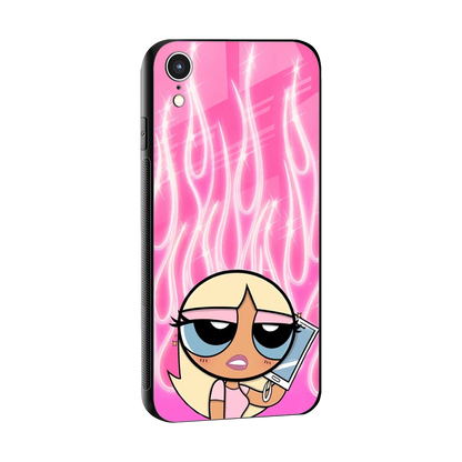 Chic Blaze sleek iphone xr cover with tempered glass back and TPU edges