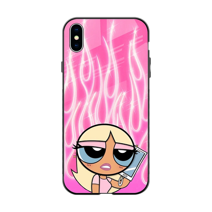 Chic Blaze back phone cover | glass case for iphone xs max