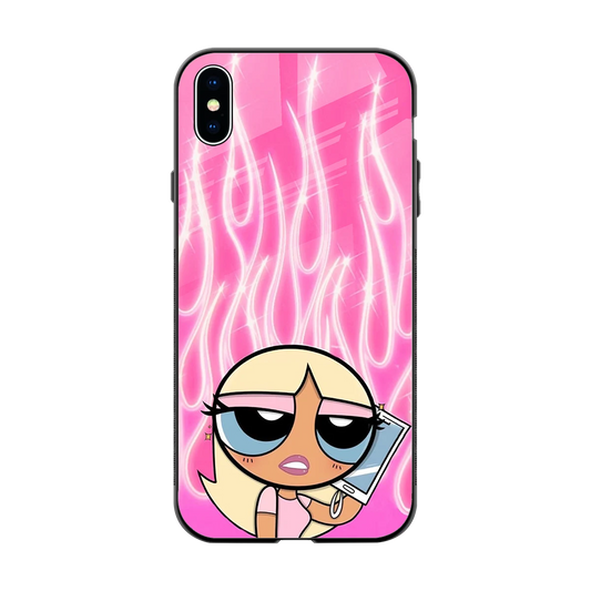 Chic Blaze back phone cover | glass case for iphone xs max