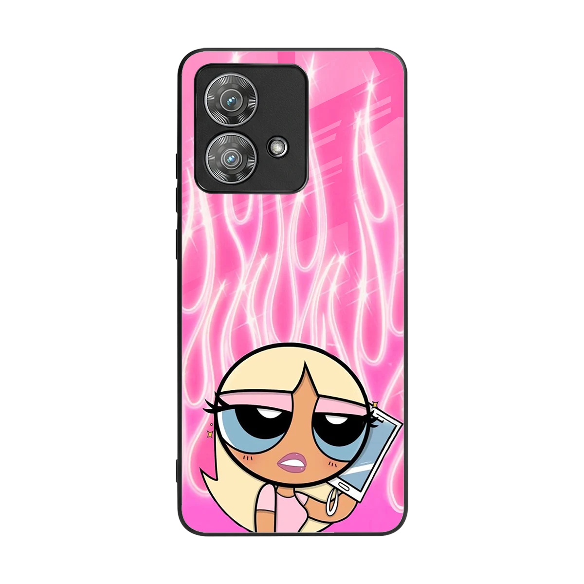 Chic Blaze back phone cover | glass case for motorola edge 40 neo 5g