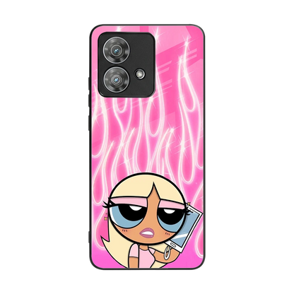 Chic Blaze back phone cover | glass case for motorola edge 40 neo 5g