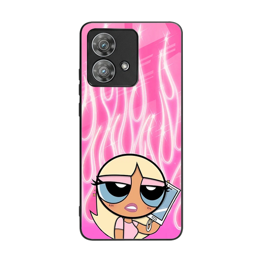 Chic Blaze back phone cover | glass case for motorola edge 40 neo 5g