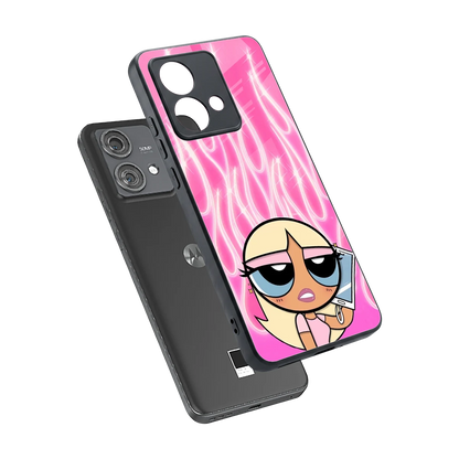 Chic Blaze sleek motorola edge 40 neo 5g cover with tempered glass back and TPU edges
