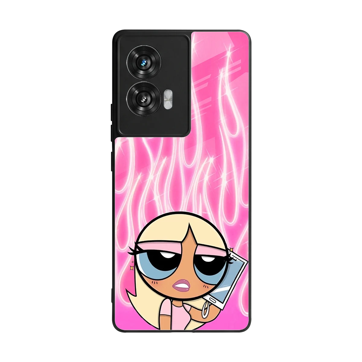 Chic Blaze back phone cover | glass case for motorola edge 50 fusion