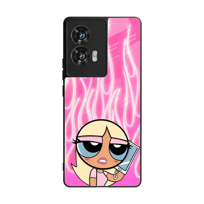 Chic Blaze back phone cover | glass case for motorola edge 50 fusion
