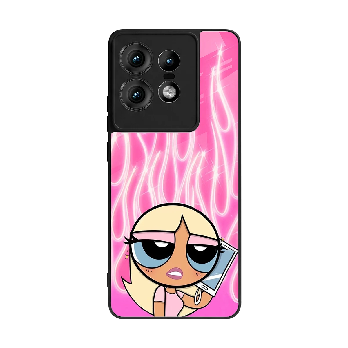 Chic Blaze back phone cover | glass case for motorola edge 50 pro