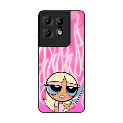 Chic Blaze back phone cover | glass case for motorola edge 50 pro