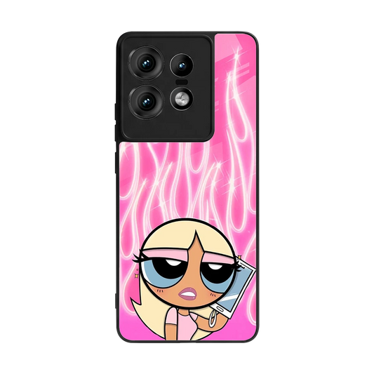 Chic Blaze back phone cover | glass case for motorola edge 50 pro