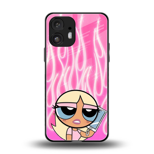 Chic Blaze back phone cover | glass case for nothing phone 2
