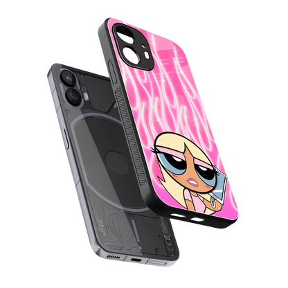 Chic Blaze sleek nothing phone 2 cover with tempered glass back and TPU edges