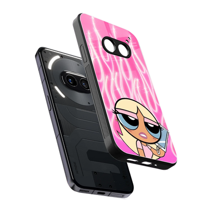 Chic Blaze sleek nothing phone 2a cover with tempered glass back and TPU edges