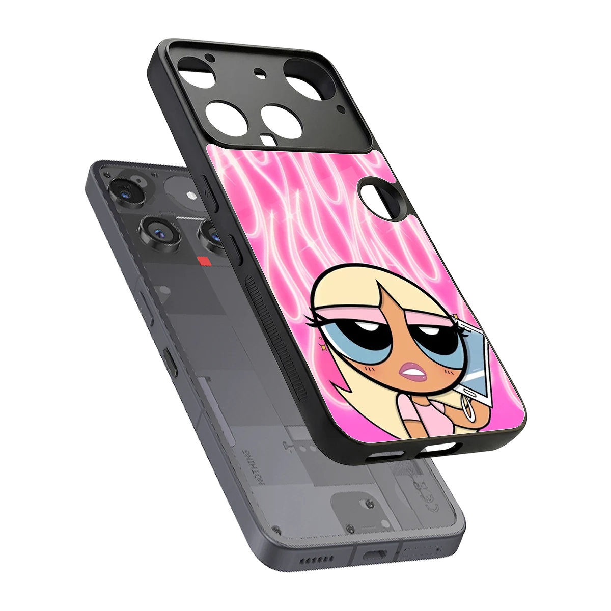 Chic Blaze sleek nothing phone 3 cover with tempered glass back and TPU edges