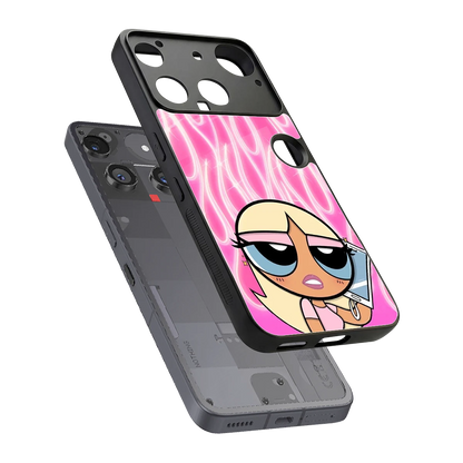 Chic Blaze sleek nothing phone 3 cover with tempered glass back and TPU edges