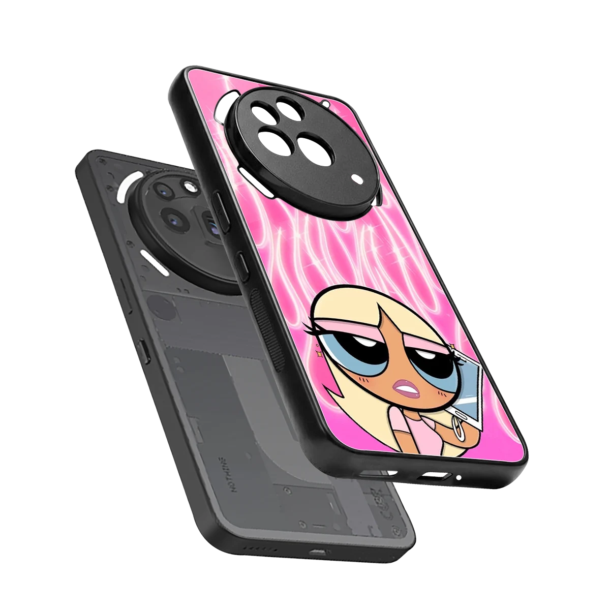Chic Blaze sleek nothing phone 3a pro cover with tempered glass back and TPU edges