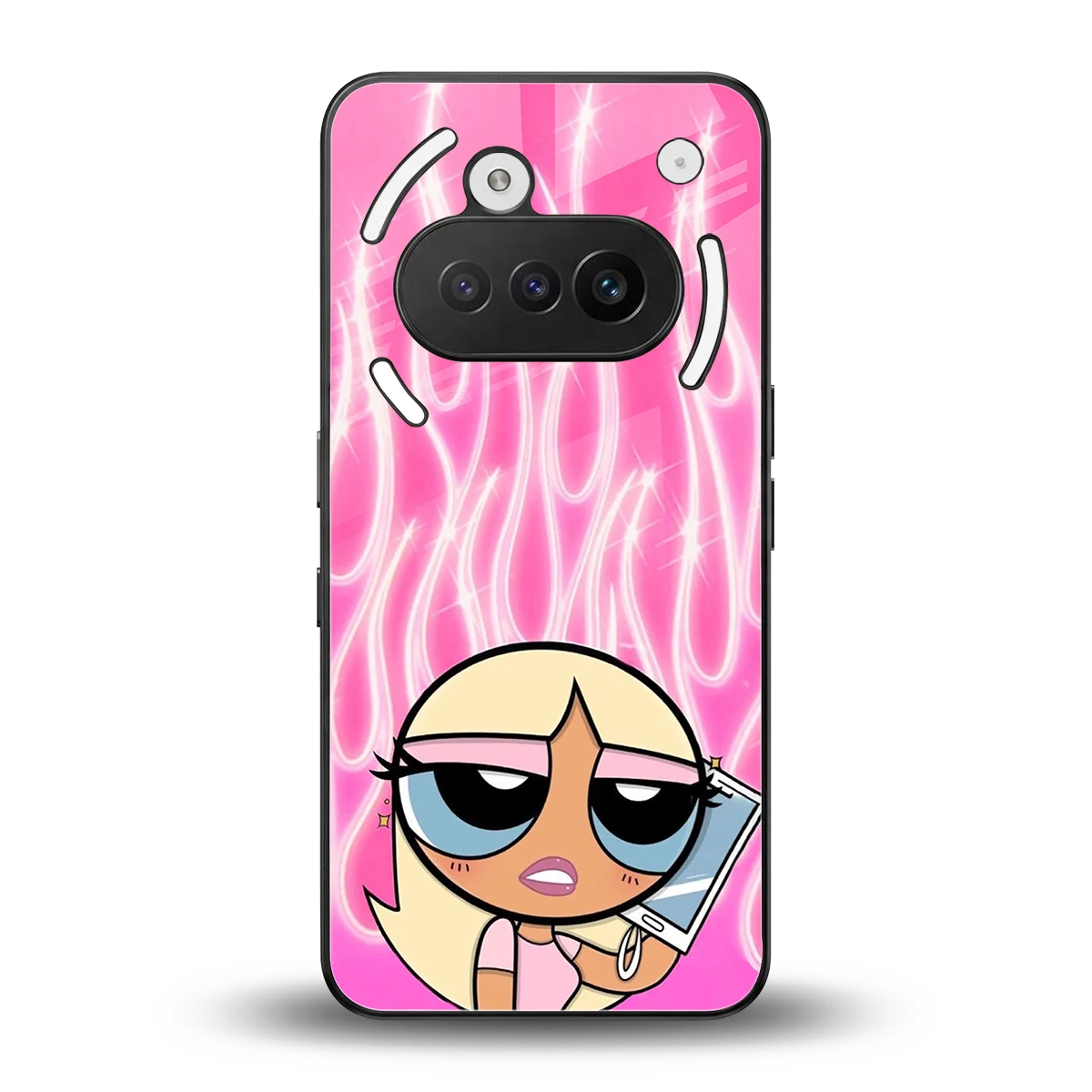 Chic Blaze back phone cover | glass case for nothing phone 3a