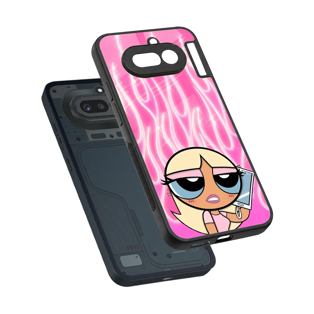 Chic Blaze sleek nothing phone 4a cover with tempered glass back and TPU edges