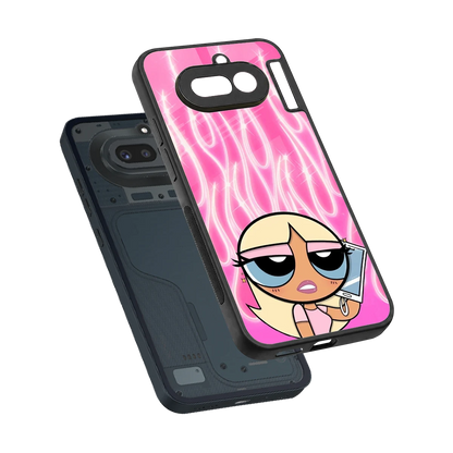 Chic Blaze sleek nothing phone 4a cover with tempered glass back and TPU edges