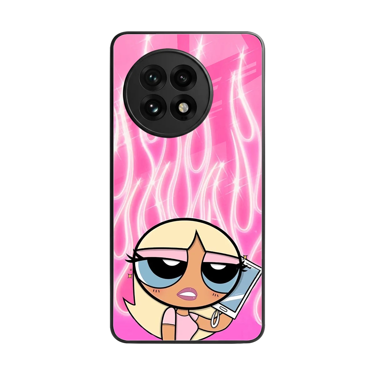 Chic Blaze back phone cover | glass case for oneplus 13r