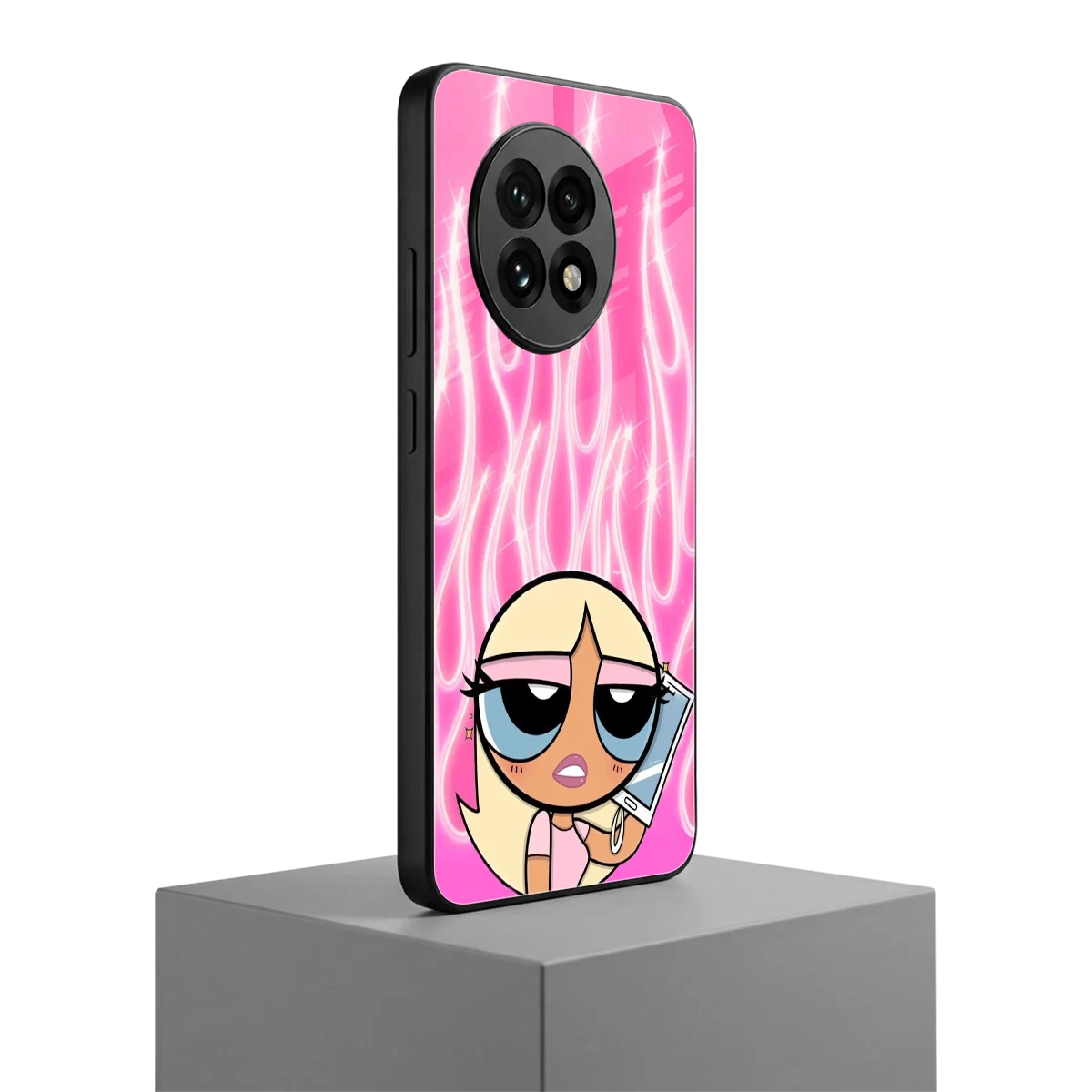 Chic Blaze oneplus 13r mobile cover | shockproof glass phone case