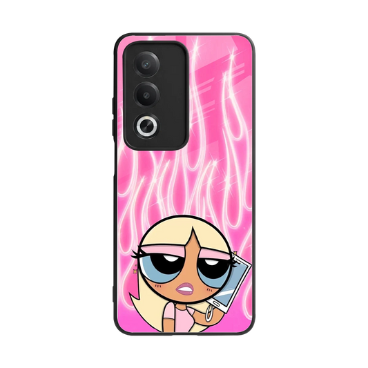 Chic Blaze back phone cover | glass case for oppo a3 pro