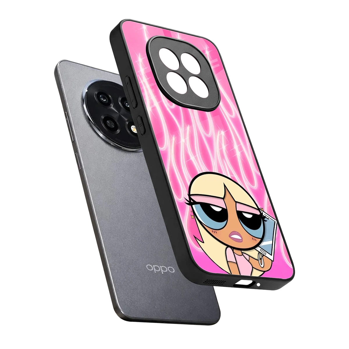 Chic Blaze sleek oppo f29 pro 5g cover with tempered glass back and TPU edges
