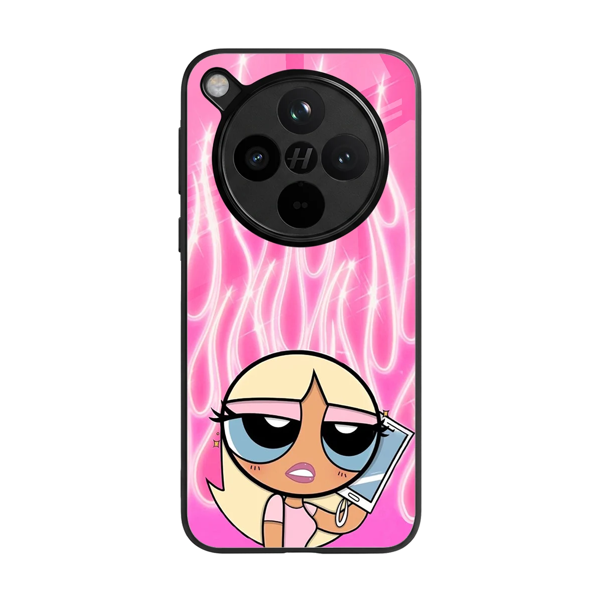 Chic Blaze back phone cover | glass case for oppo find x8