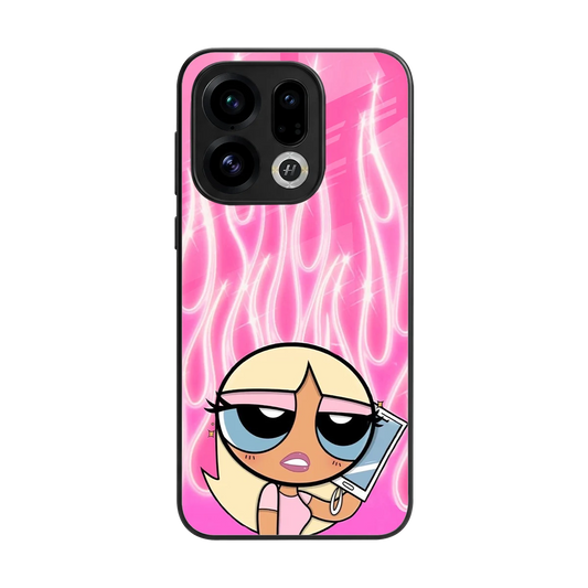 Chic Blaze back phone cover | glass case for oppo find x9