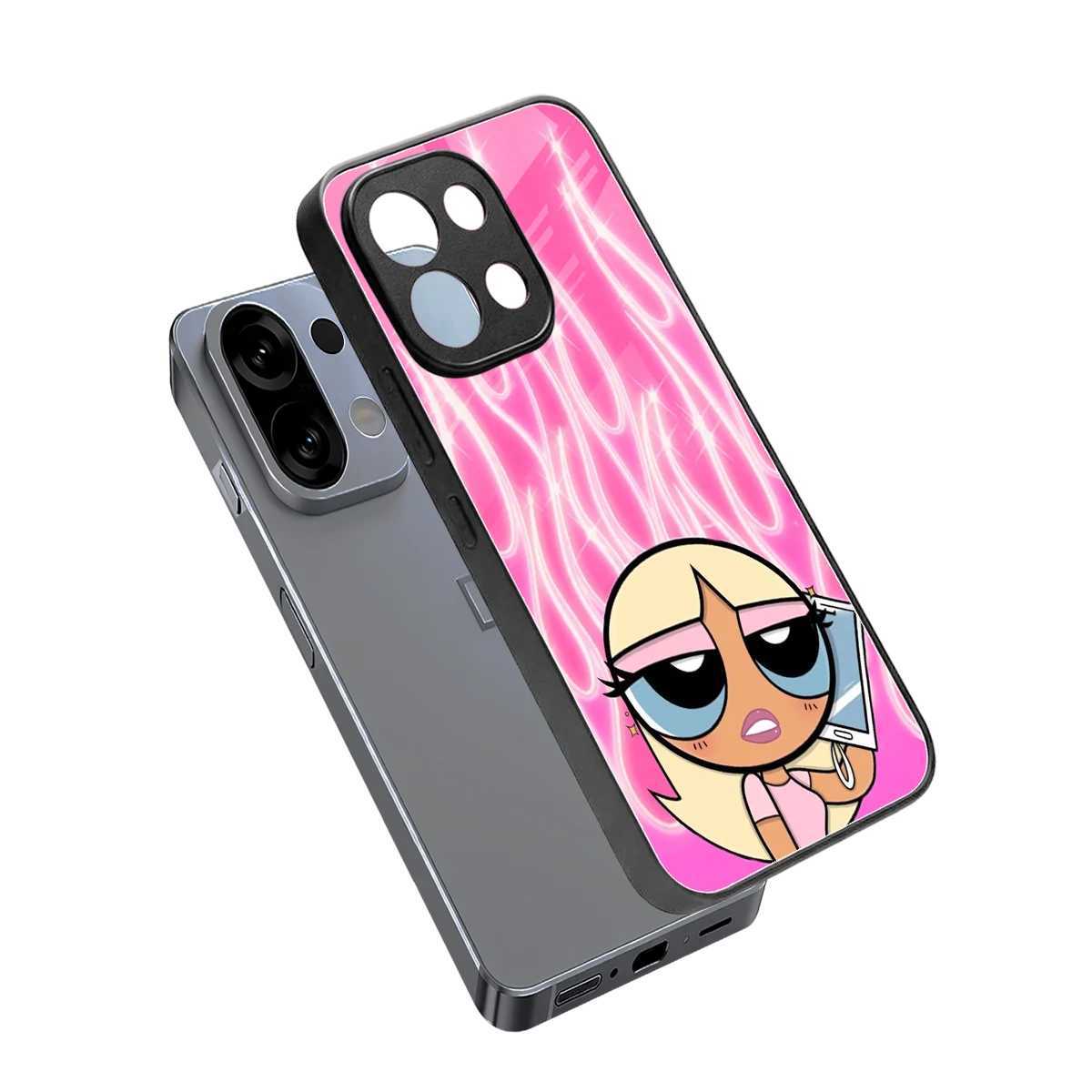 Chic Blaze sleek oppo k13 5g cover with tempered glass back and TPU edges