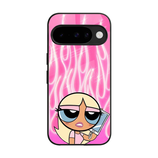 Chic Blaze back phone cover | glass case for google pixel 10