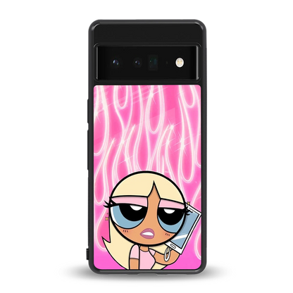 Chic Blaze back phone cover | glass case for google pixel 6 pro