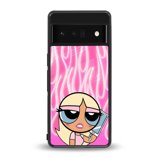 Chic Blaze back phone cover | glass case for google pixel 6 pro