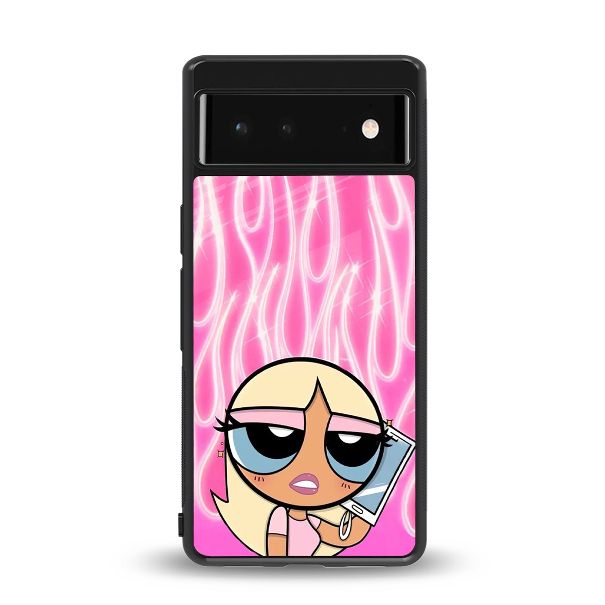 Chic Blaze back phone cover | glass case for google pixel 6a