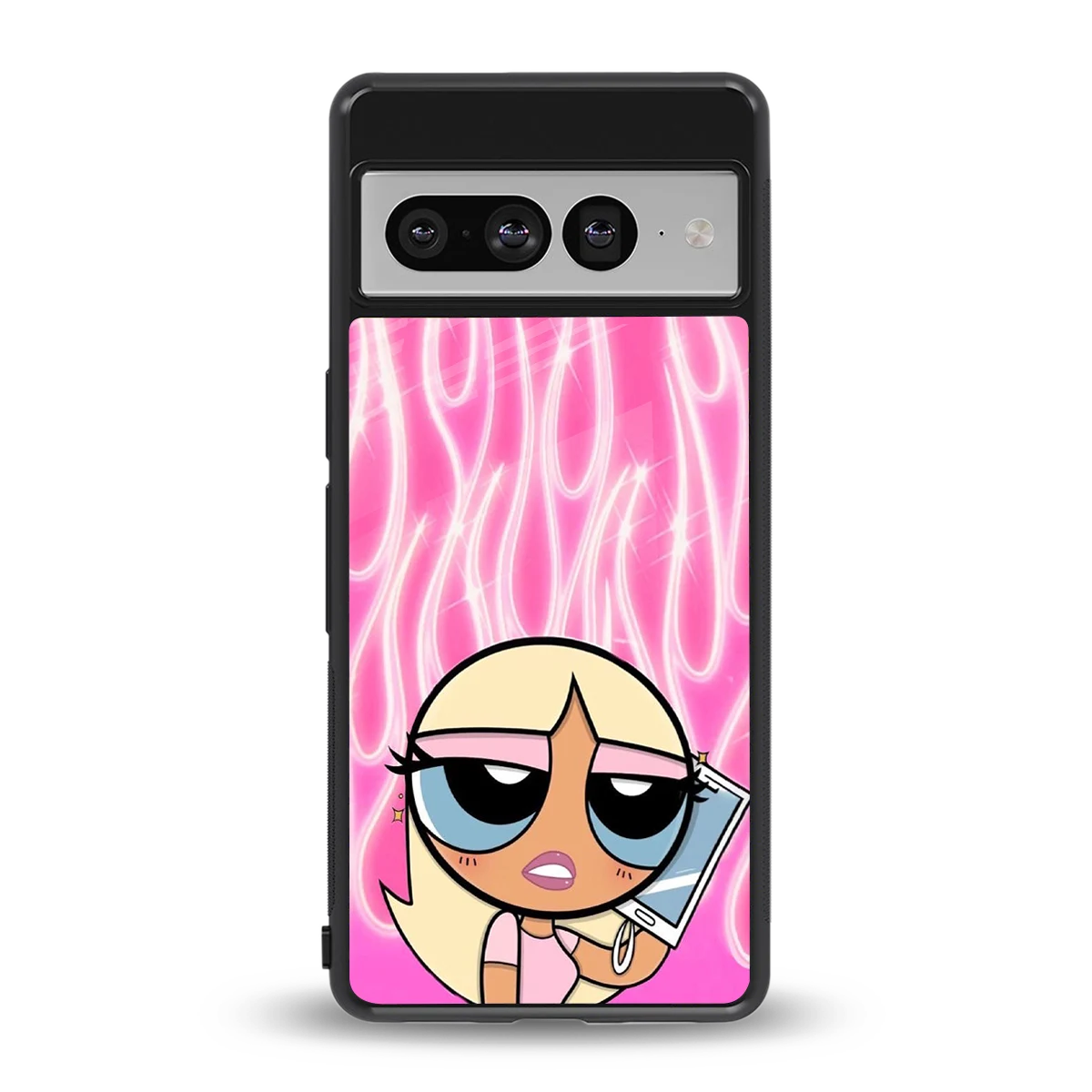 Chic Blaze back phone cover | glass case for google pixel 7 pro
