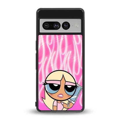 Chic Blaze back phone cover | glass case for google pixel 7 pro