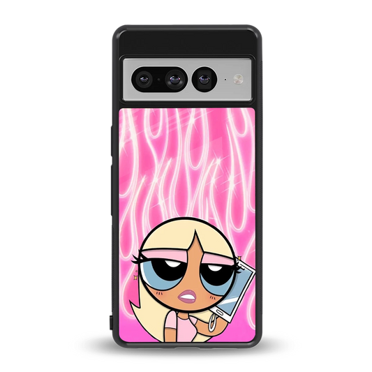 Chic Blaze back phone cover | glass case for google pixel 7 pro