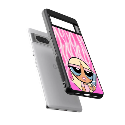 Chic Blaze sleek google pixel 7 pro cover with tempered glass back and TPU edges