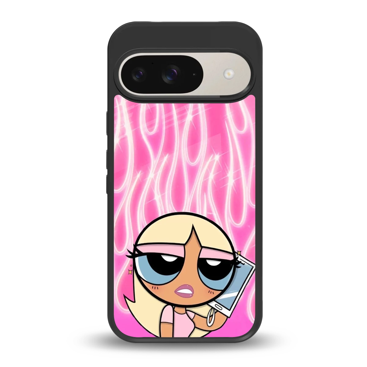 Chic Blaze back phone cover | glass case for google pixel 9