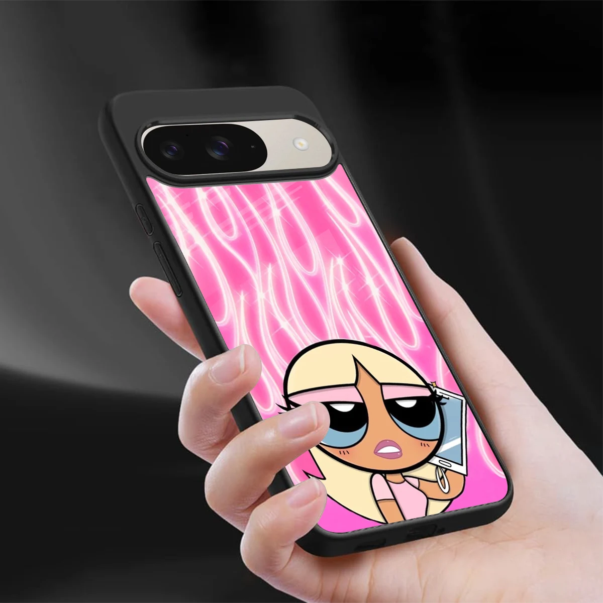 Chic Blaze sleek google pixel 9 cover with tempered glass back and TPU edges