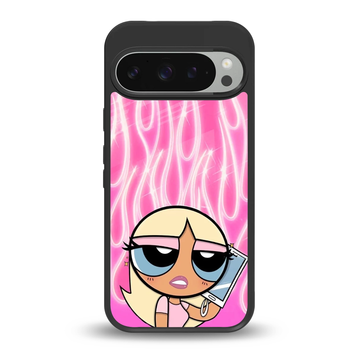 Chic Blaze back phone cover | glass case for google pixel 9 pro xl