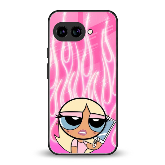 Chic Blaze back phone cover | glass case for google pixel 9a