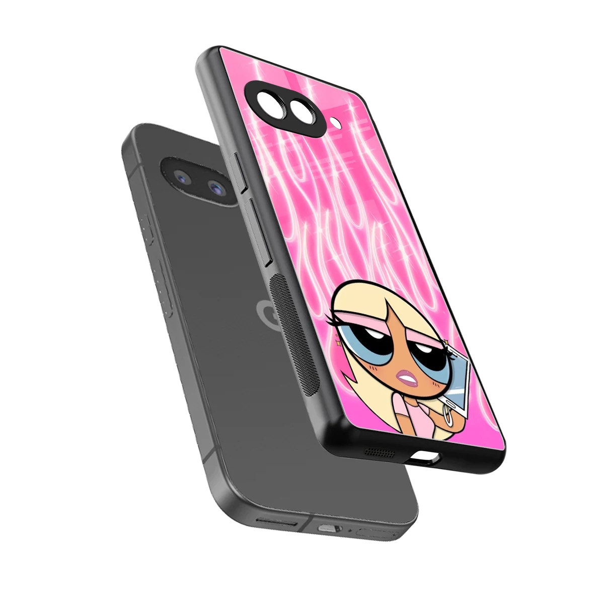 Chic Blaze sleek google pixel 10a cover with tempered glass back and TPU edges