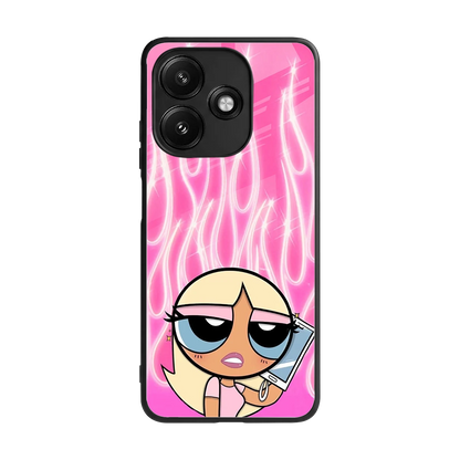 Chic Blaze back phone cover | glass case for redmi 12 5g