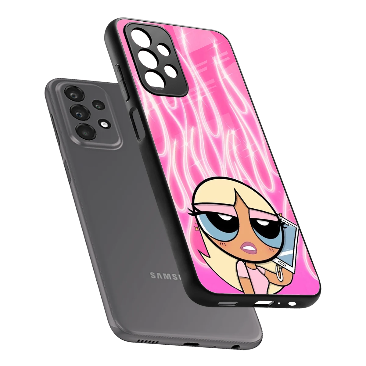 Chic Blaze sleek samsung galaxy a23 cover with tempered glass back and TPU edges